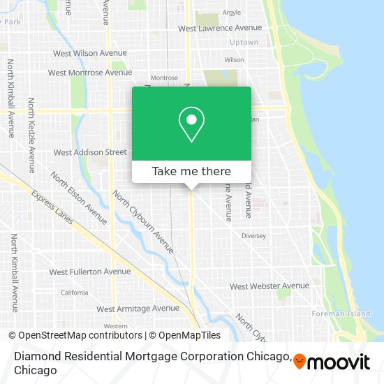 Diamond Residential Mortgage Corporation Chicago map