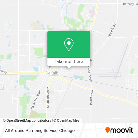 All Around Pumping Service map