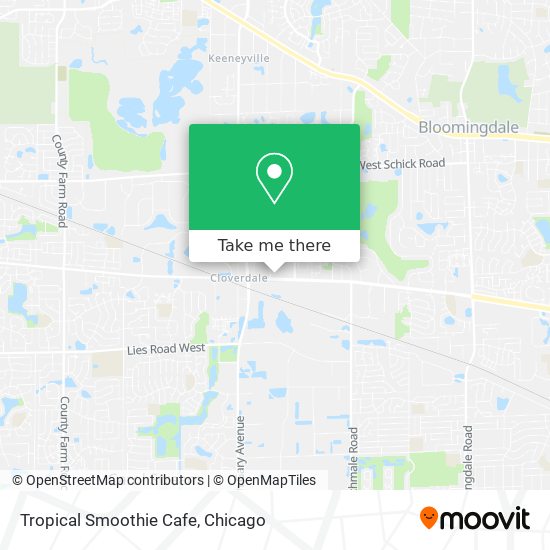 Mapa de Tropical Smoothie Cafe