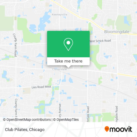 Club Pilates map