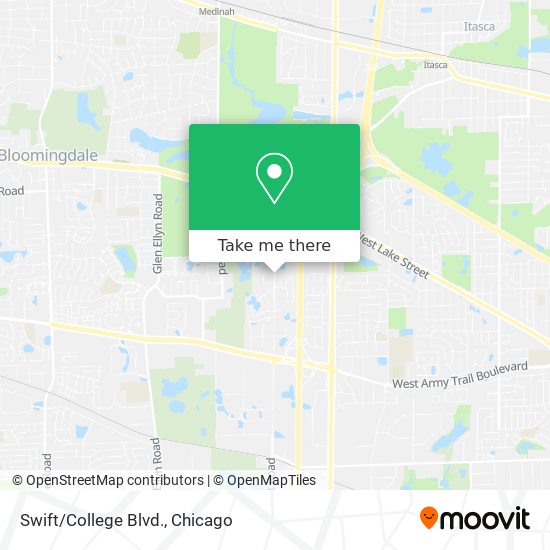 Swift/College Blvd. map