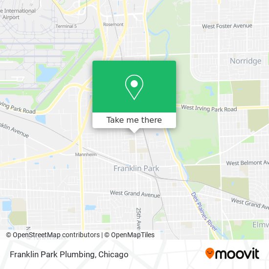 Franklin Park Plumbing map