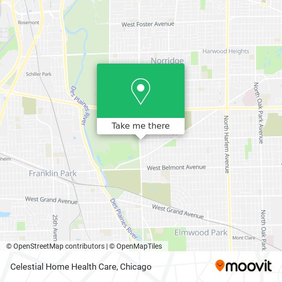 Celestial Home Health Care map