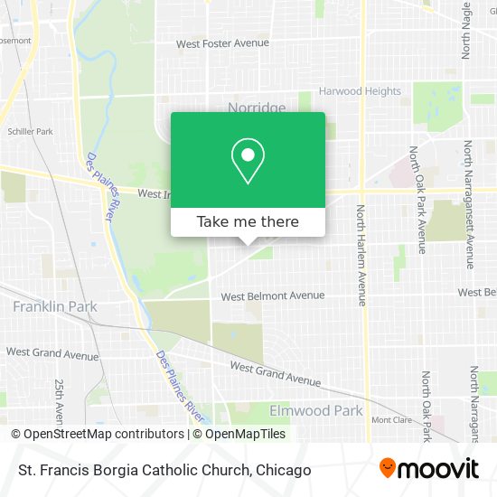 St. Francis Borgia Catholic Church map