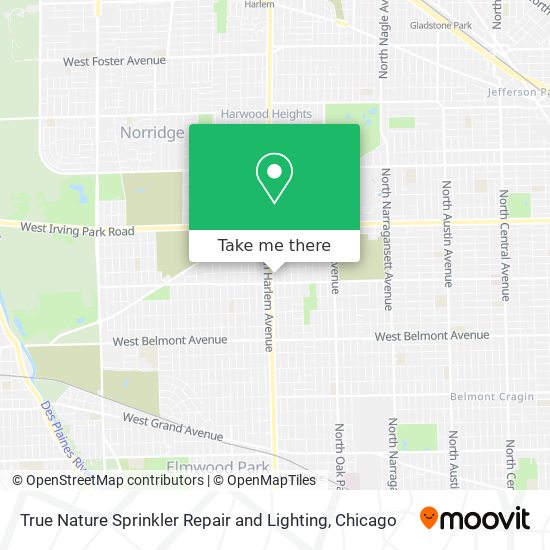 True Nature Sprinkler Repair and Lighting map