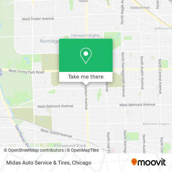 Midas Auto Service & Tires map