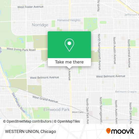 WESTERN UNION map