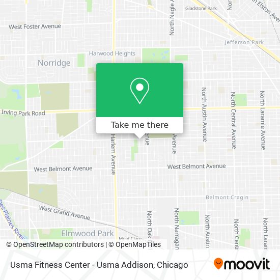 Usma Fitness Center - Usma Addison map