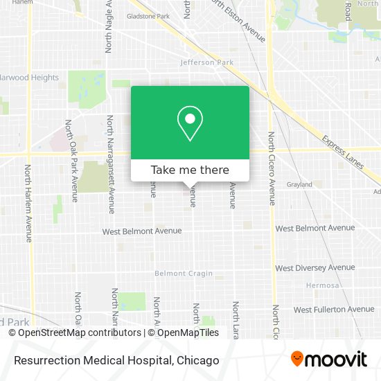 Mapa de Resurrection Medical Hospital