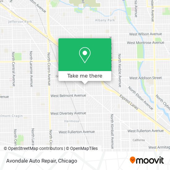 Avondale Auto Repair map