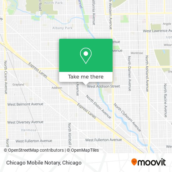 Chicago Mobile Notary map