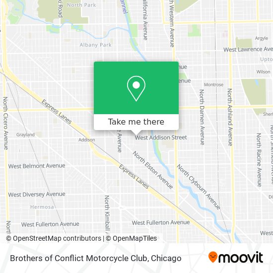 Brothers of Conflict Motorcycle Club map