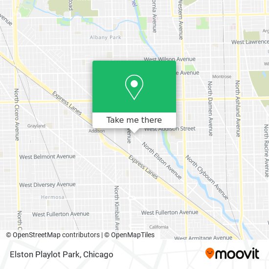 Mapa de Elston Playlot Park