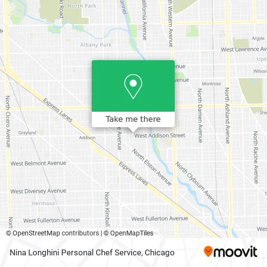 Nina Longhini Personal Chef Service map