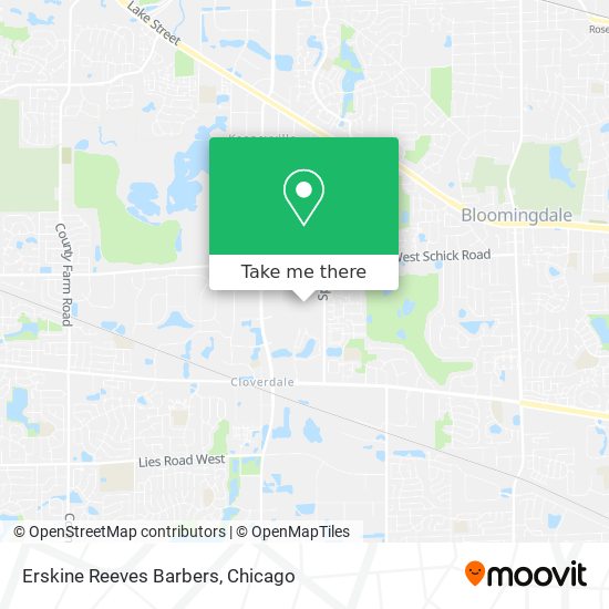 Erskine Reeves Barbers map