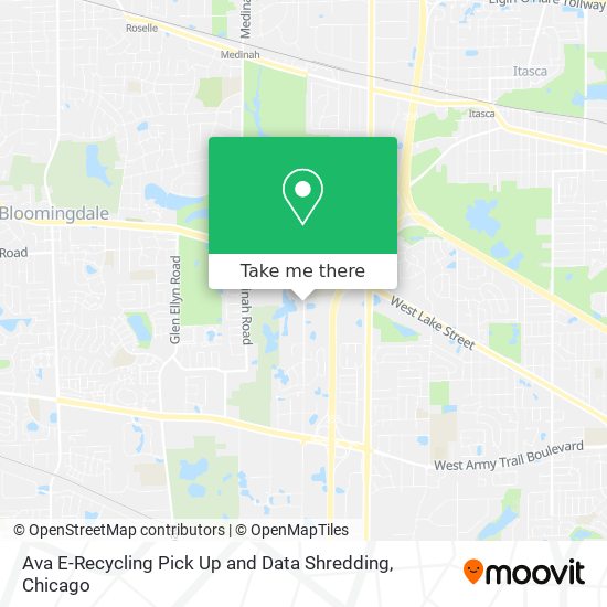 Ava E-Recycling Pick Up and Data Shredding map