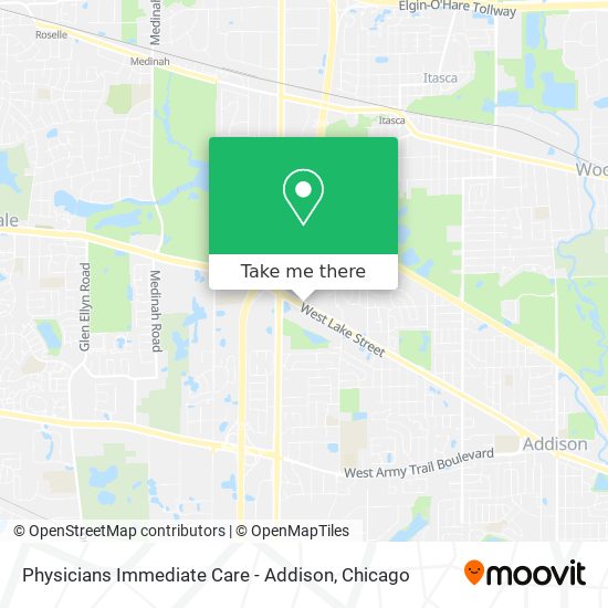 Mapa de Physicians Immediate Care - Addison