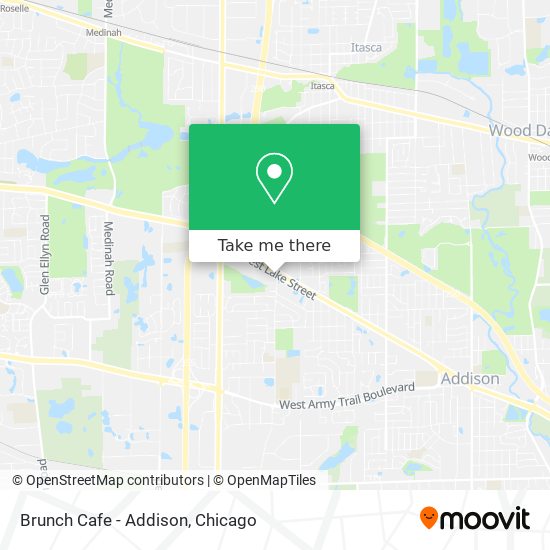 Mapa de Brunch Cafe - Addison