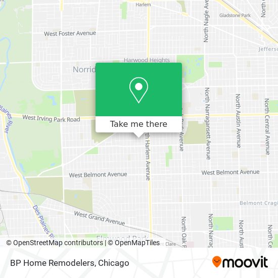 BP Home Remodelers map