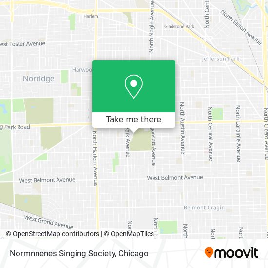 Mapa de Normnnenes Singing Society