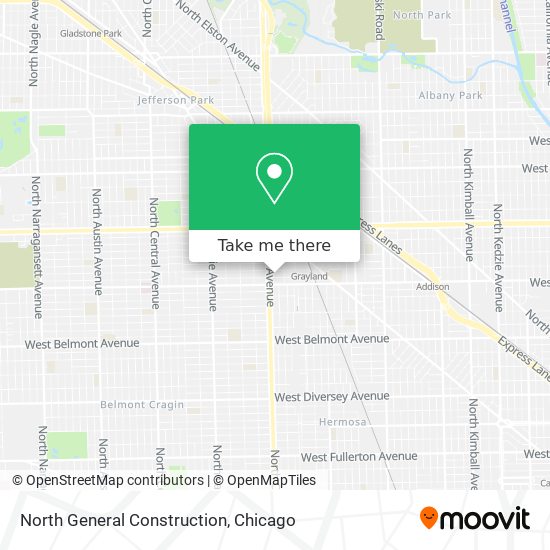 North General Construction map