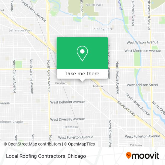 Local Roofing Contractors map