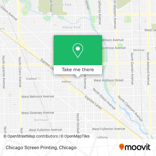 Chicago Screen Printing map