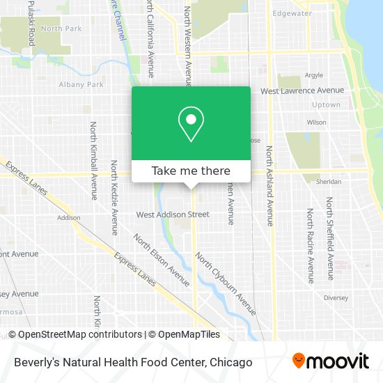 Mapa de Beverly's Natural Health Food Center