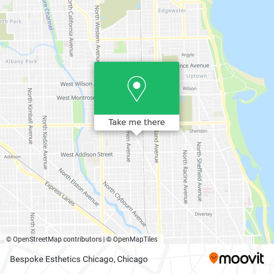 Mapa de Bespoke Esthetics Chicago