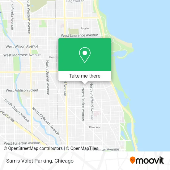 Sam's Valet Parking map