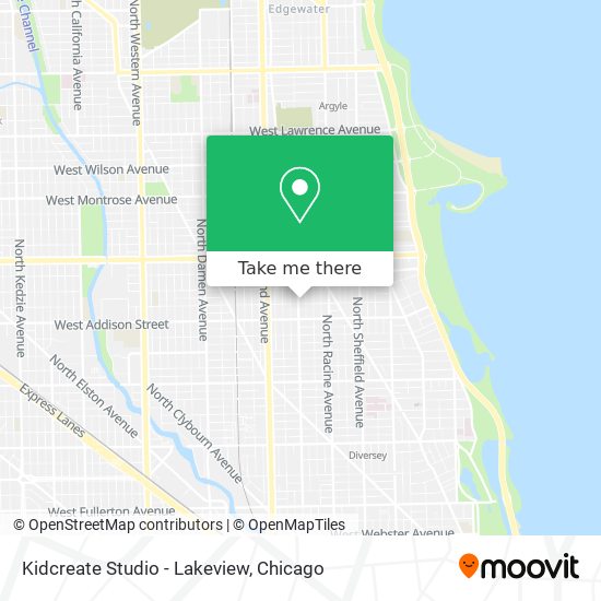 Kidcreate Studio - Lakeview map