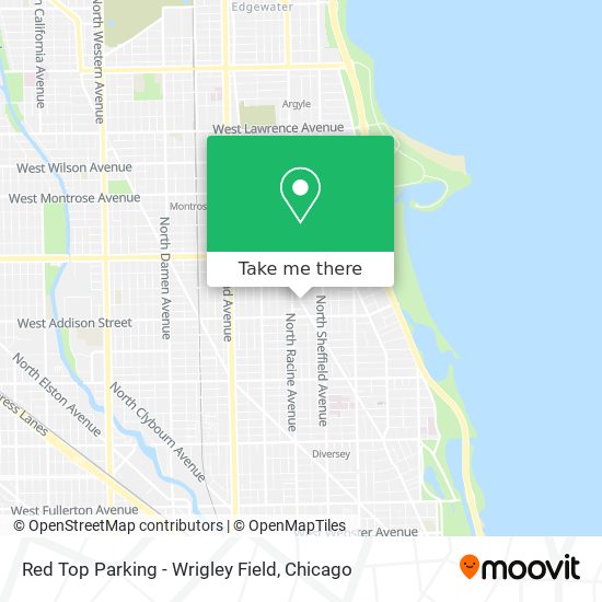Red Top Parking - Wrigley Field map