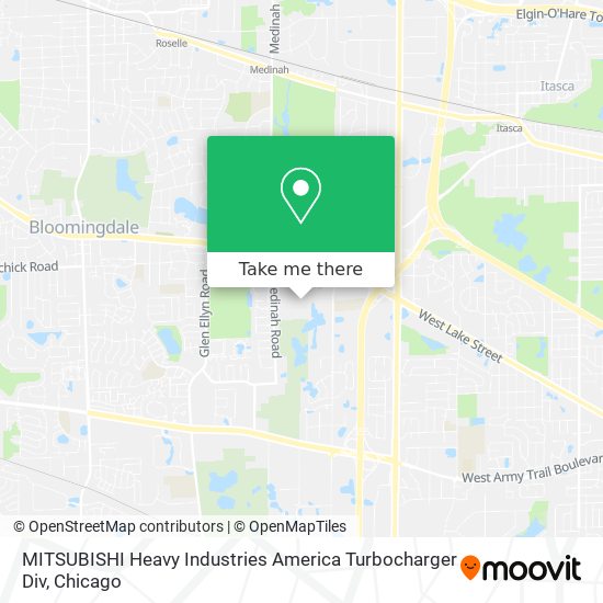 Mapa de MITSUBISHI Heavy Industries America Turbocharger Div