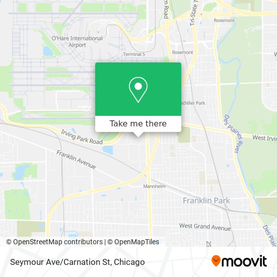 Seymour Ave/Carnation St map