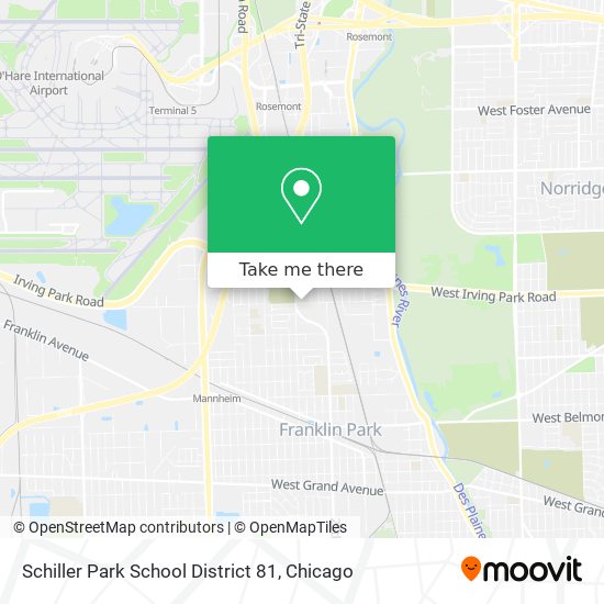 Mapa de Schiller Park School District 81