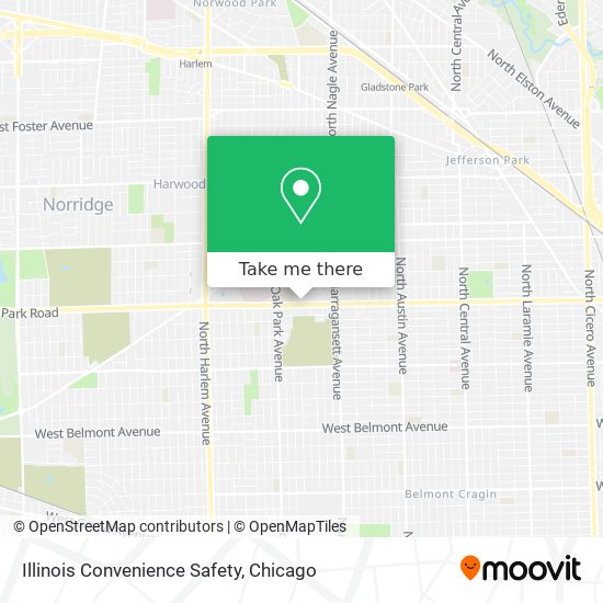 Mapa de Illinois Convenience Safety