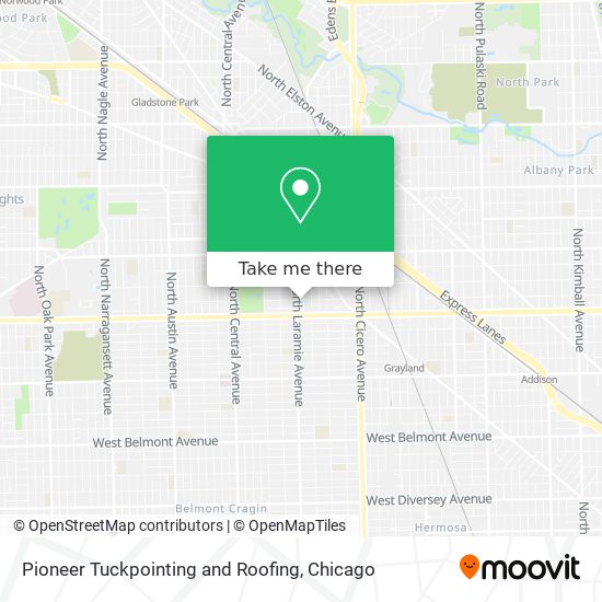 Pioneer Tuckpointing and Roofing map