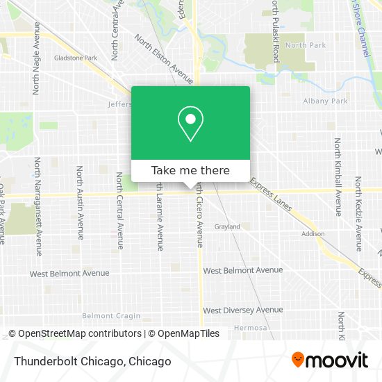 Mapa de Thunderbolt Chicago