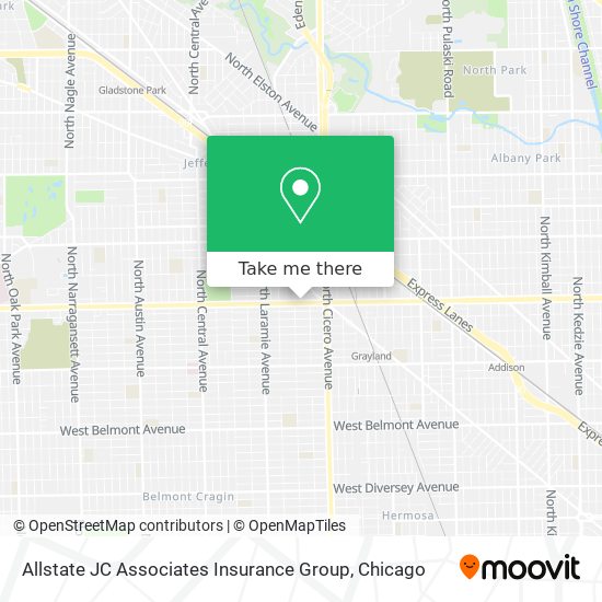 Allstate JC Associates Insurance Group map