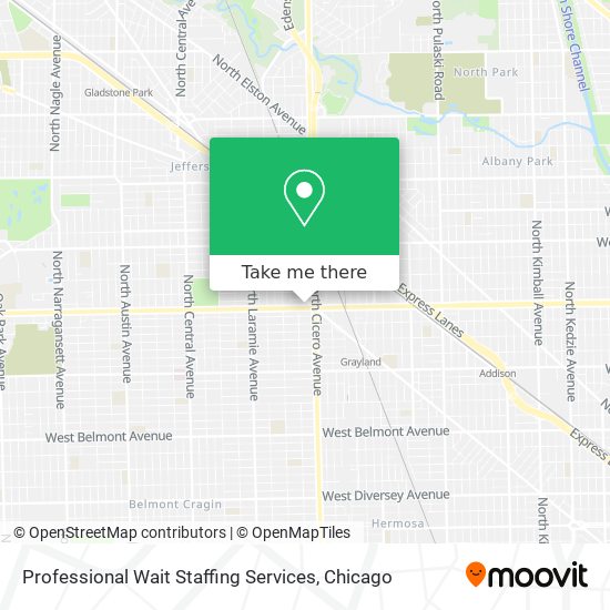 Professional Wait Staffing Services map