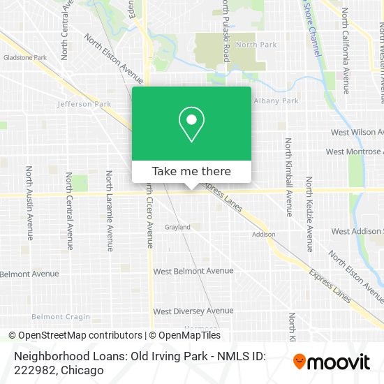 Neighborhood Loans: Old Irving Park - NMLS ID: 222982 map