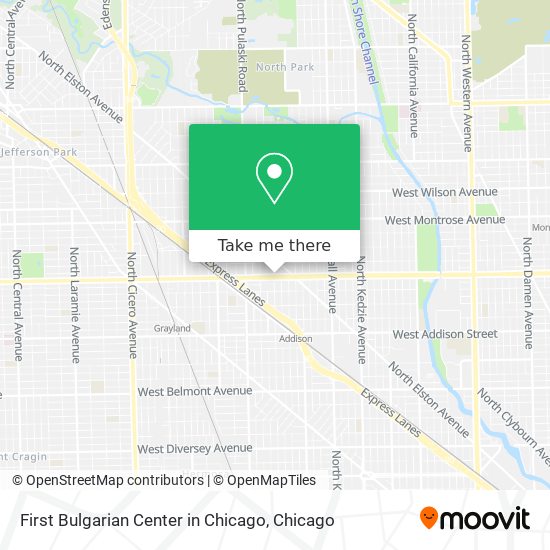 First Bulgarian Center in Chicago map