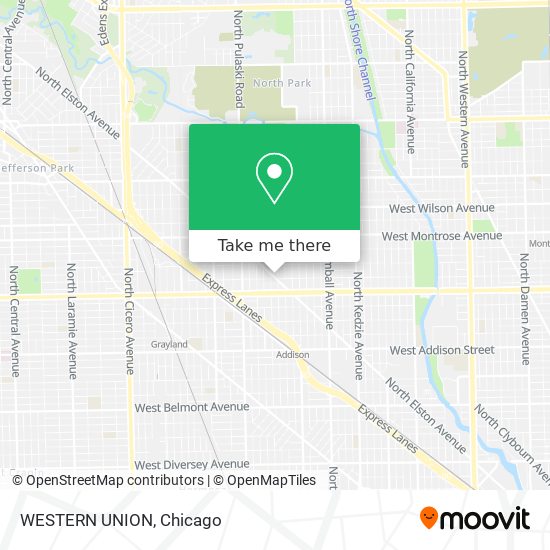 WESTERN UNION map