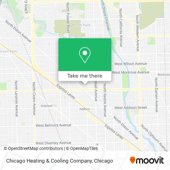 Chicago Heating & Cooling Company map