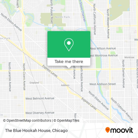 The Blue Hookah House map