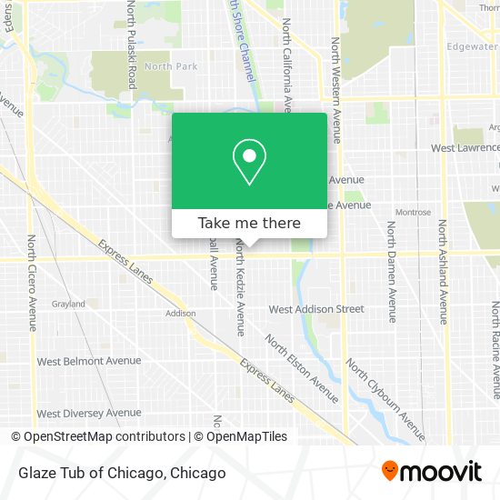 Glaze Tub of Chicago map