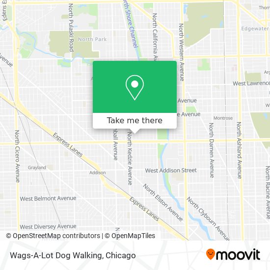 Mapa de Wags-A-Lot Dog Walking