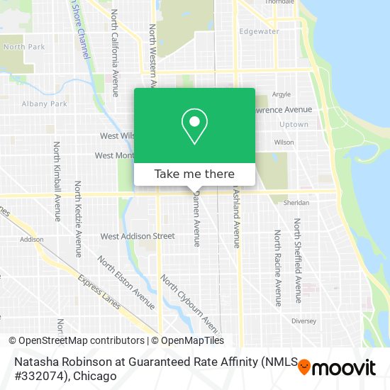 Mapa de Natasha Robinson at Guaranteed Rate Affinity (NMLS #332074)