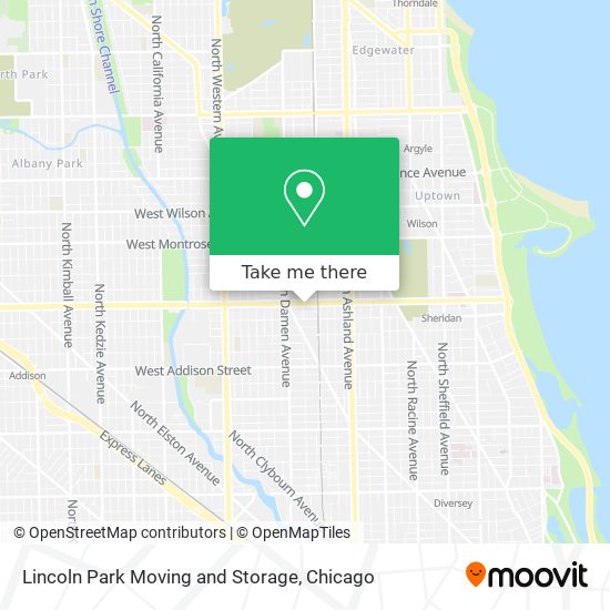 Lincoln Park Moving and Storage map