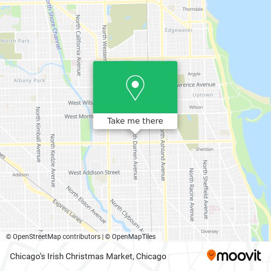 Mapa de Chicago's Irish Christmas Market